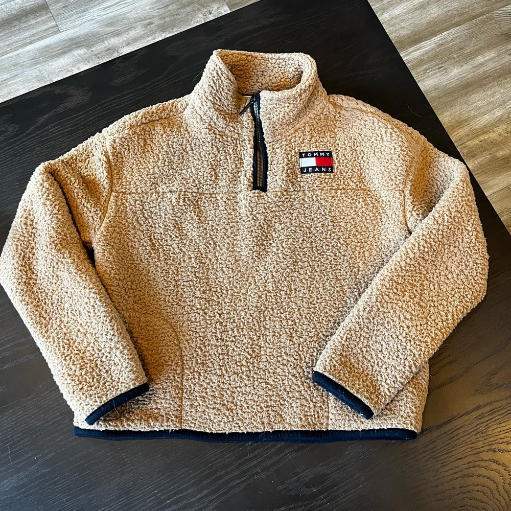 Tommy Hilfiger Camel Sherpa Fleece